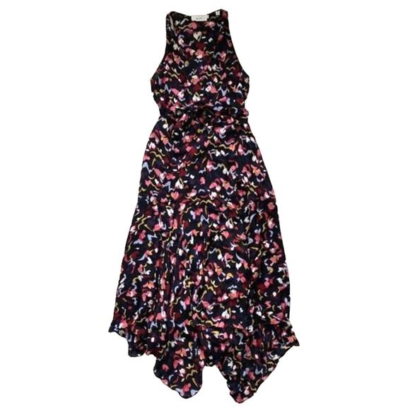 A.L.C. Roslyn Silk Floral Asymmetrical Wrap Dress Size 4 - Picture 6 of 10